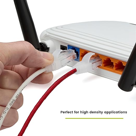 TRUECABLE Cat6 Component Rated Patch Cable, Unshielded (U/UTP), 5ft, Red, 28AWG Solid Copper, Snagless 10G High-Speed Ethernet Cable, PoE++ 4PPoE 100W, UL Listed, RoHS-3, 5 Pack