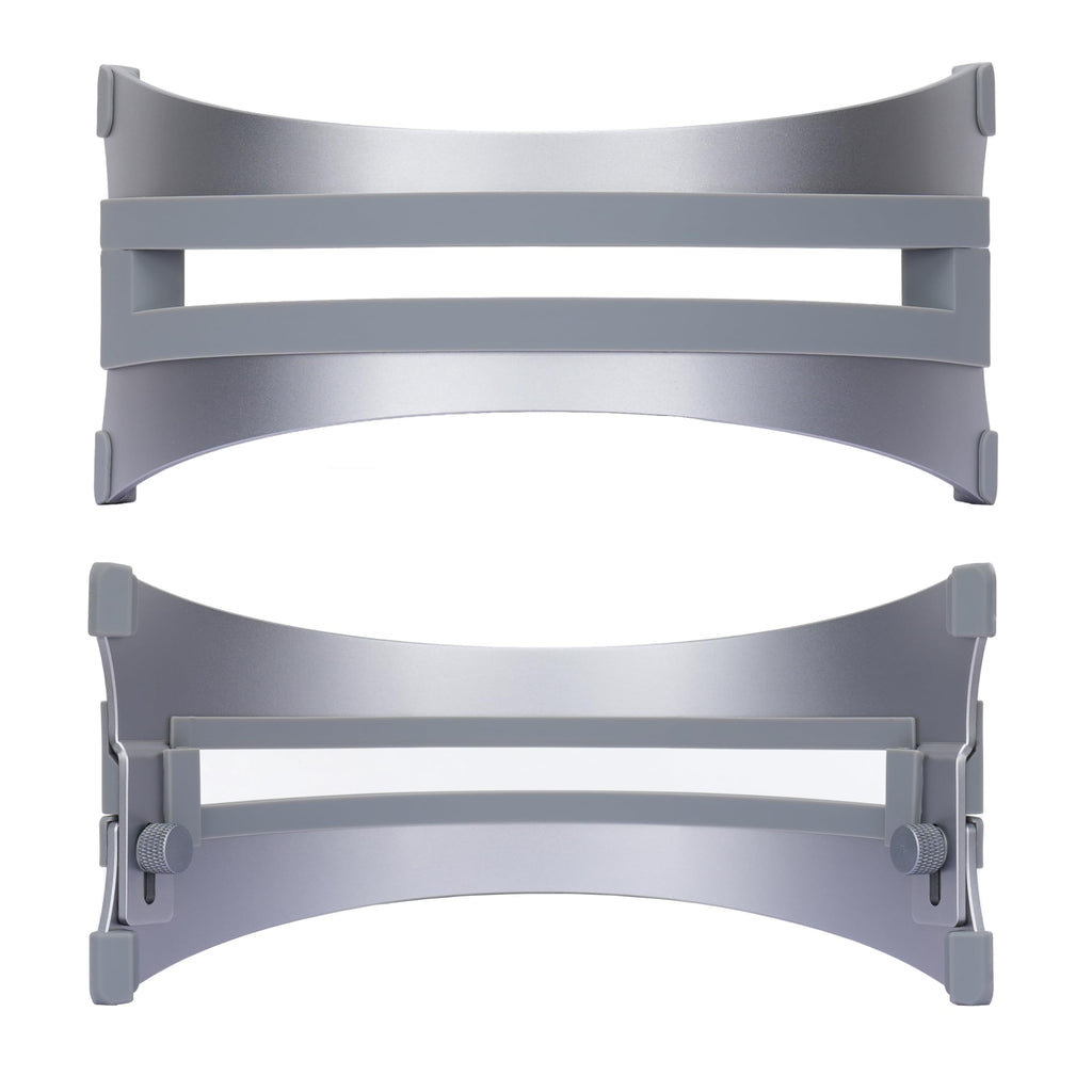 Psitek Adjustable Vertical Laptop Stand - 6061 Aluminum, CNC Precision, Anodized Finish, Fits All Laptops Including 17-inch, Ventilated Design, Anti-Slip Silicone Pads, ARC Shaped Stands