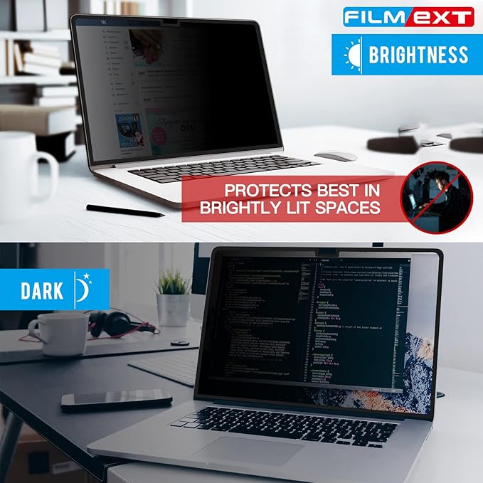 FILMEXT Macbook Pro 16 inch Privacy Screen Protector (M4 M3 M2 Max/Pro M1, A3186 A3403 A2485 A2991 A2780),Bubble Free Privacy Screen for Macbook pro 16.2 2025-2021 Eye Care/Anti-Glare Filter