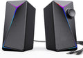 ROSON Computer Speakers, Gaming PC Speakers with Enhanced Bass and Volume Control, Stereo 2.0 USB Powered 3.5mm Aux Multimedia Speakers for Laptop/Desktop/Tablets/Phone