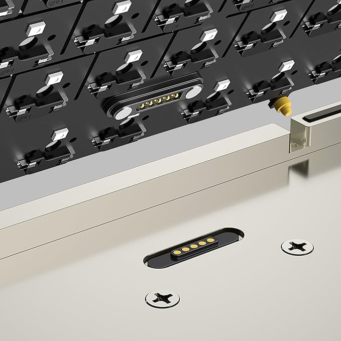 KEEBMONKEY WOBKEY Crush 80 Reboot CNC Aluminum 5-Second Quick-Release Triple-Mode Connectivity Mechanical Keyboard with Superior Acoustics (Pro Navy)