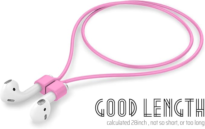 Ultra Strong Magnetic Airpod Pro Strap Anti-Lost Cord Sports Lanyard Compatible with Airpods 3rd 2nd Generation Pro 3 2 1 (Pink)