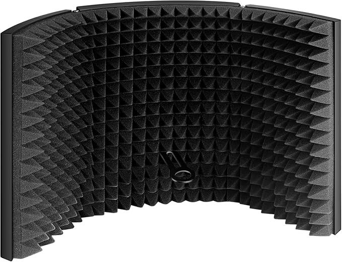 Aokeo Professional Studio Recording Microphone Isolation Shield,Suitable for Blue Yeti and Any Condenser Microphone Recording Equipment（AO-403）