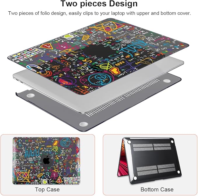 for MacBook Air 13 Inch Case 2018 2019 2020 2021 Release A2337 M1 A1932 A2179 Touch ID, Plastic Hard Case Keyboard Skin Screen Protector Webcam Cover for Mac Air 13 2021, Abundant Formula