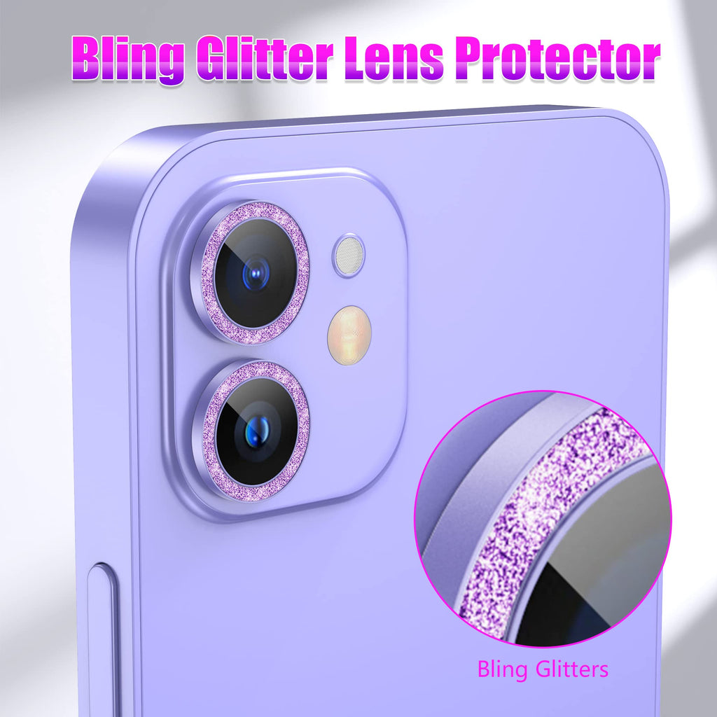 AGVEE 3+3 6 Pack for iPhone 12 & Mini & Pro Camera Lens Protector Cover