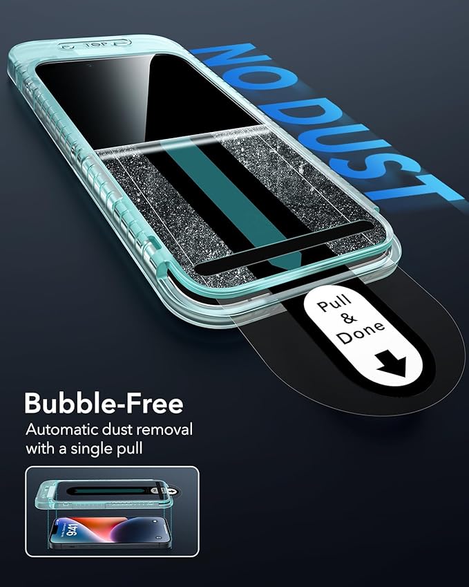 ESR 3 Pack for iPhone 13 Pro Max/iPhone 14 Plus Privacy Screen Protector, Anti-spy Tempered-Glass Privacy Screen Protector with Flawless Fit Tray