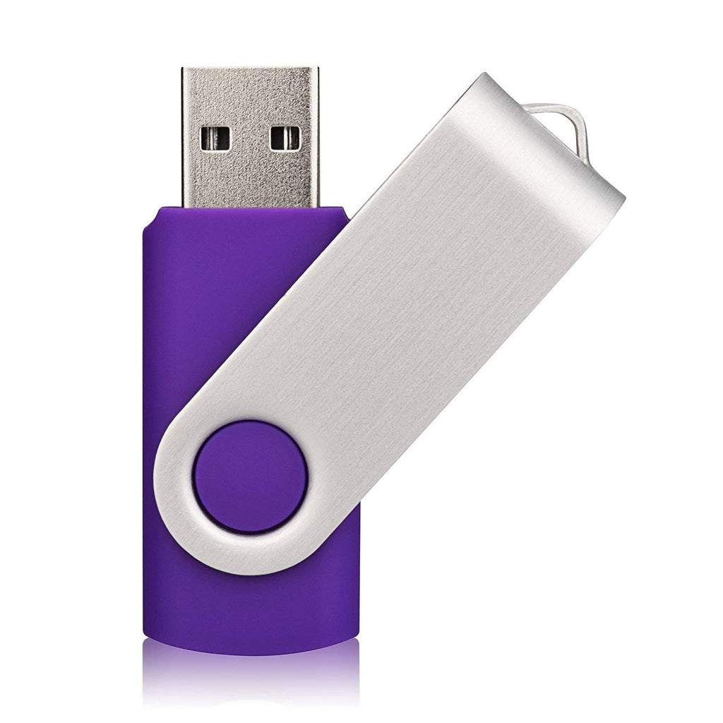 Aiibe 10 Pieces 16 GB USB Flash Drive 16GB USB 2.0 Thumb Drives Bulk Colorful USB Memory Stick Zip Drive Jump Drives for Data Storage, File Sharing (Multicolor, 16G, 10 Pack)