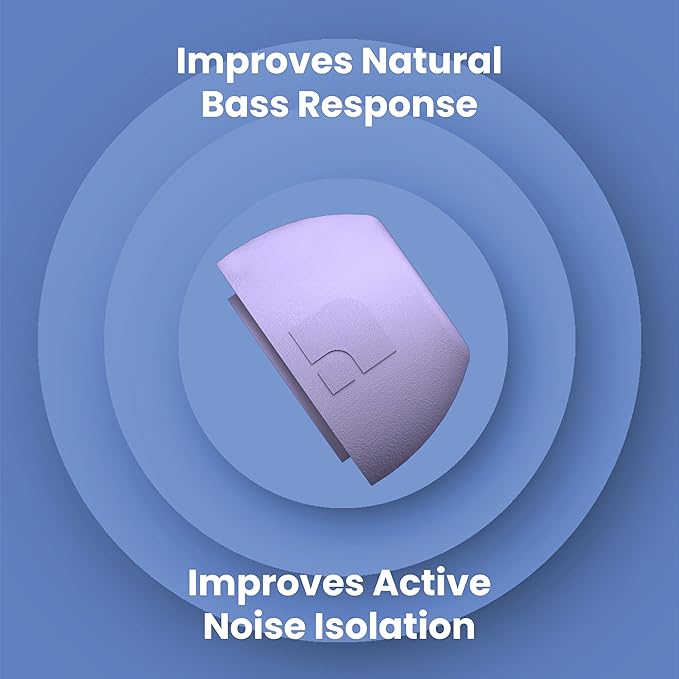 Foam Masters Ultra-Premium Memory Foam Ear Tips for AirPods Pro 1st & 2nd Gen | 3 Pairs | Black Magic Ver 6.0 | Secure | Comfort | Better Noise Cancel | Replacement Buds – Lilac Purple, Medium