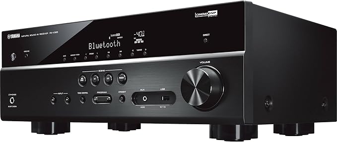 Yamaha Audio YHT-4950U 4K Ultra HD 5.1-Channel Home Theater System with 8" 50W RMS Powered Subwoofer Speakers, AV Receiver, True Surround Sound with Bluetooth Music Streaming (Black)