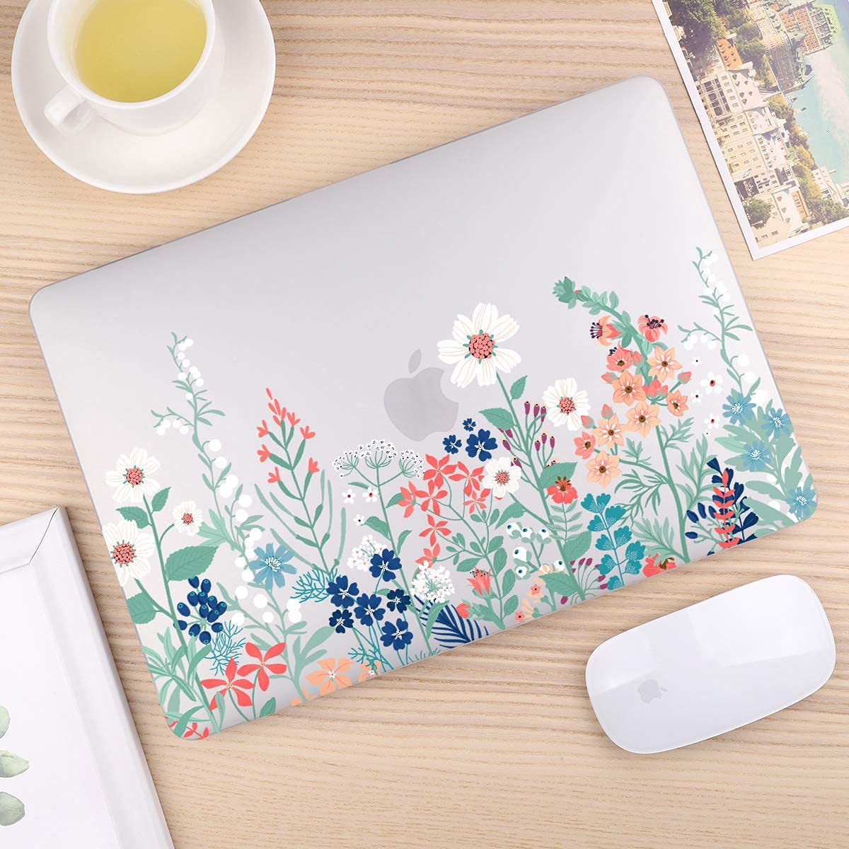 CISSOOK Matte Frosted Wildflower Hard Shell Case for MacBook Pro 14 Inch 2026-2021 Release M5 A3434 M4 A3112 A3185 A3401 M3 A2992 A2918 A2779 M2 A2442 M1, Plastic Cover for MacBook Pro 14