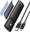 ORICO M.2 NVMe SATA SSD Enclosure Adapter Tool-Free, USB C 3.2 Gen 2 10Gbps NVMe, 5Gbps NGFF SATA PCIe M-Key(B+M Key) 2230/2242/2260/2280, Aluminum External M2 Reader Support UASP Trim- BK(G2A)