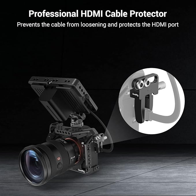 SmallRig Cable Clamp for Sony A7RIII / A7III / A7R IV / A7 II, for FUJIFILM for Nikon Z5/Z6/Z7, for Canon RP – 3637