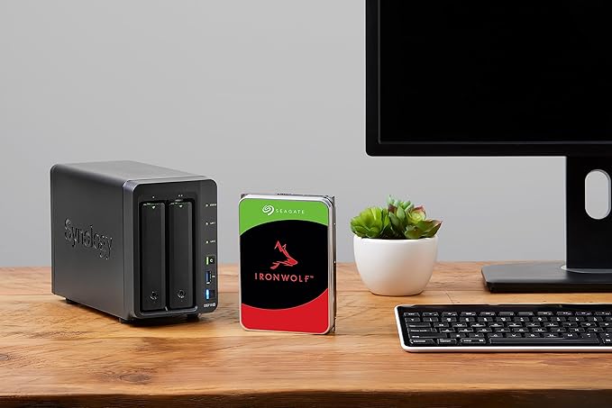 Seagate IronWolf 4TB NAS Internal Hard Drive CMR 3.5 Inch SATA 6Gb/s 5400 RPM 64MB Cache for RAID Network Attached Storage Rescue Services (ST4000VNZ06/006)