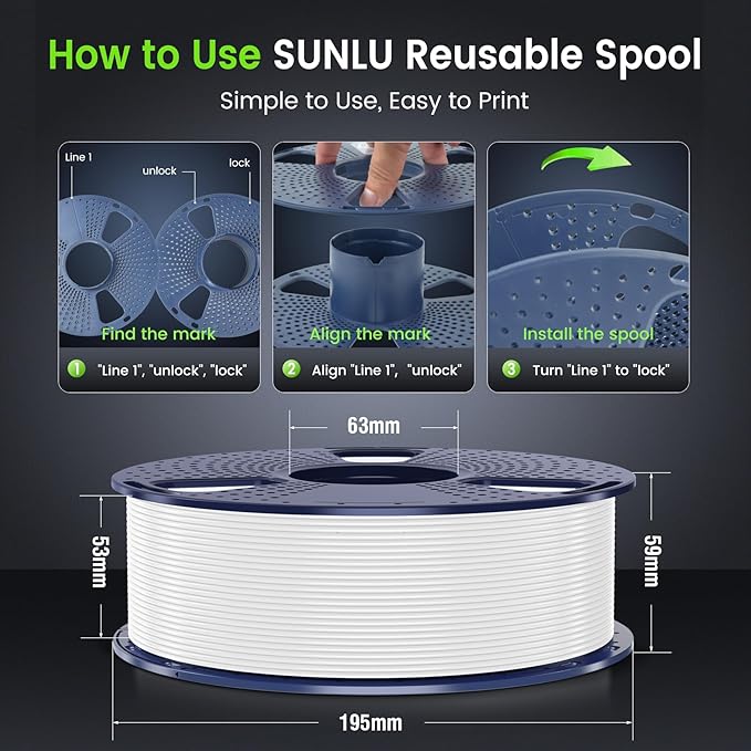 SUNLU PETG Glow in The Dark Filament Bundle, Luminous PETG 3D Printer Filament 1.75mm, Dimensional Accuracy +/- 0.02mm, 4kg in Total, 1kg per Spool, 4 Pack. (Glowing Blue/Green/Red/Yellow)