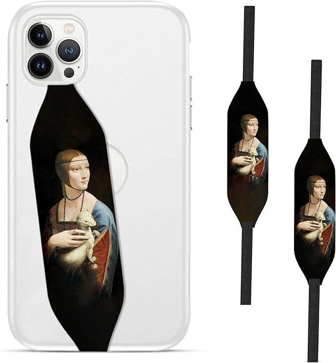 Customizable Universal Phone Grip Strap | Reversible Phone Hand Strap for Phone Cases As Phone Loop Holder| Secure Handling By Comfortable Phone Strap - Lady With An Earmine