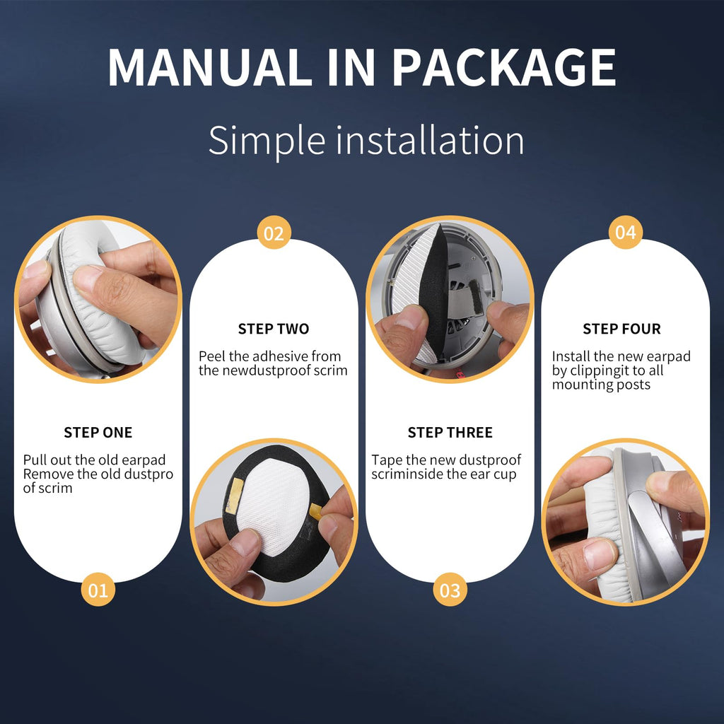 Chaliashi Ear Pads for Bose QC35: Durable Comfortable Noise Cancellation Replacement Cushion Earpads for Bose Quitecomfort 35 QC35 QC35 ii Headphones with Good Audio Quality