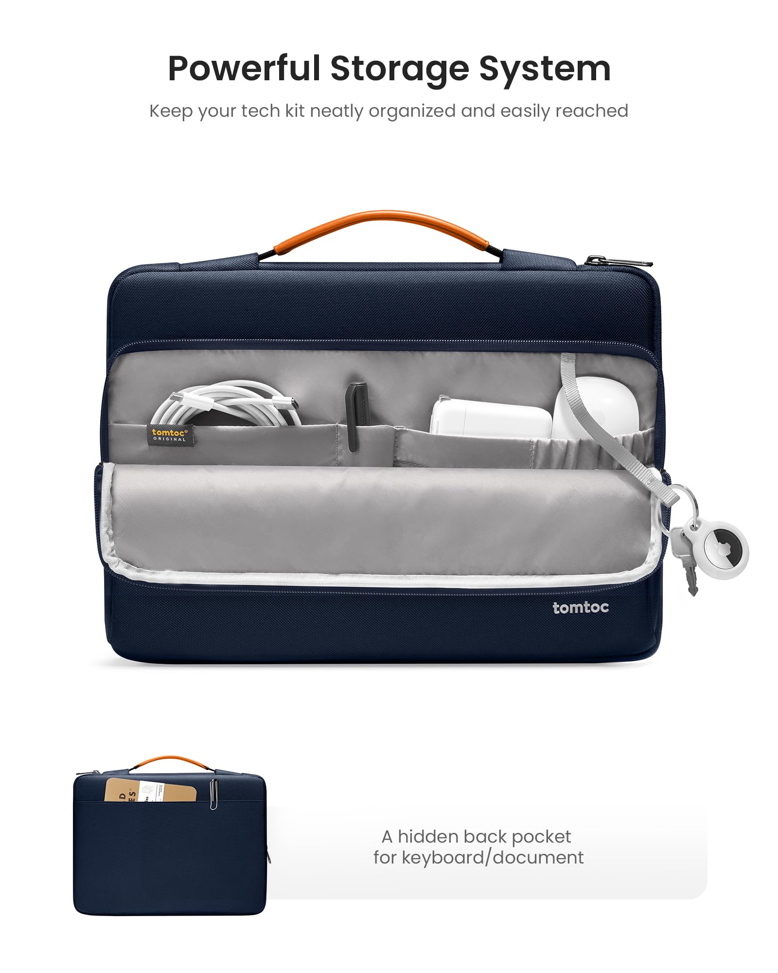 tomtoc 360° Protective Laptop Case Bag for 13-inch New MacBook Air M5/A3449
