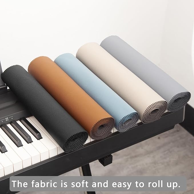 Keyboard Piano Cover, Digital Piano Dust Cover, Light Luxury Soft and Premium Surface, Thickening Electronic Organ Covering Keyboard Update Encasement (White)