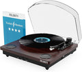 Vinyl Record Player with Bluetooth 5.3 in & Out | Record Player with Speakers & USB Recording | Bluetooth Record Player with AUX Input & RCA Output | Slipmat Included | Majority Moto Turntable