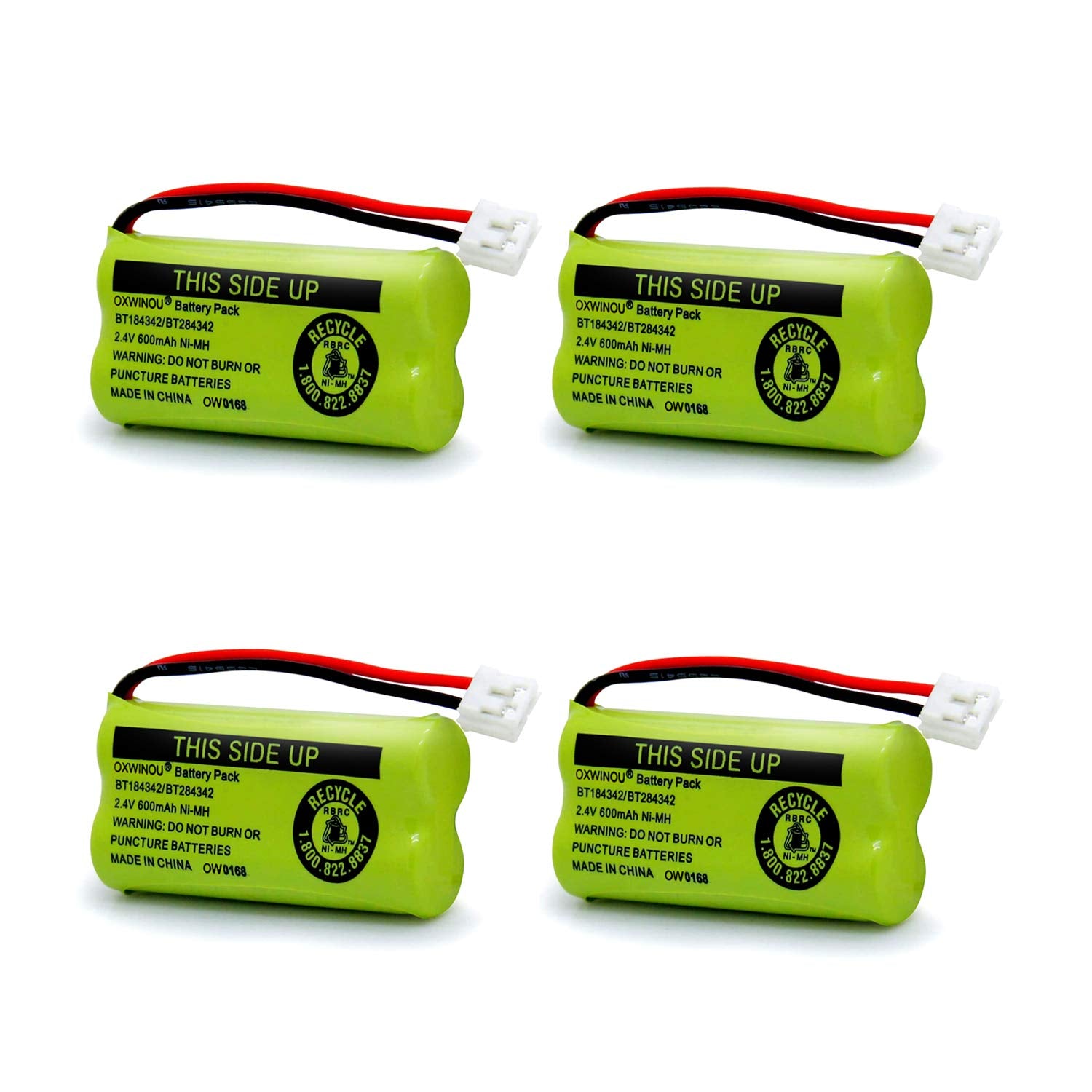 OXWINOU 2.4v BT184342 BT284342 BT18433 BT28433 BT183348 BT283348 BT-1011 Replacement Battery Compatible with Phone CS6209 CS6219 CS6229 DS6151 89-1330-01-00 CPH-515D(2-Pack)