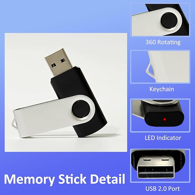 Thumb Drive 16GB FAT32 USB Flash Drives 20 Pack 16 GB USB 2.0 Jump Drives Multipack Flash Memory Stick Zip Drive Pendrive 20Pack with 20PCS Lanyards Label (Green Sliver 16gig)