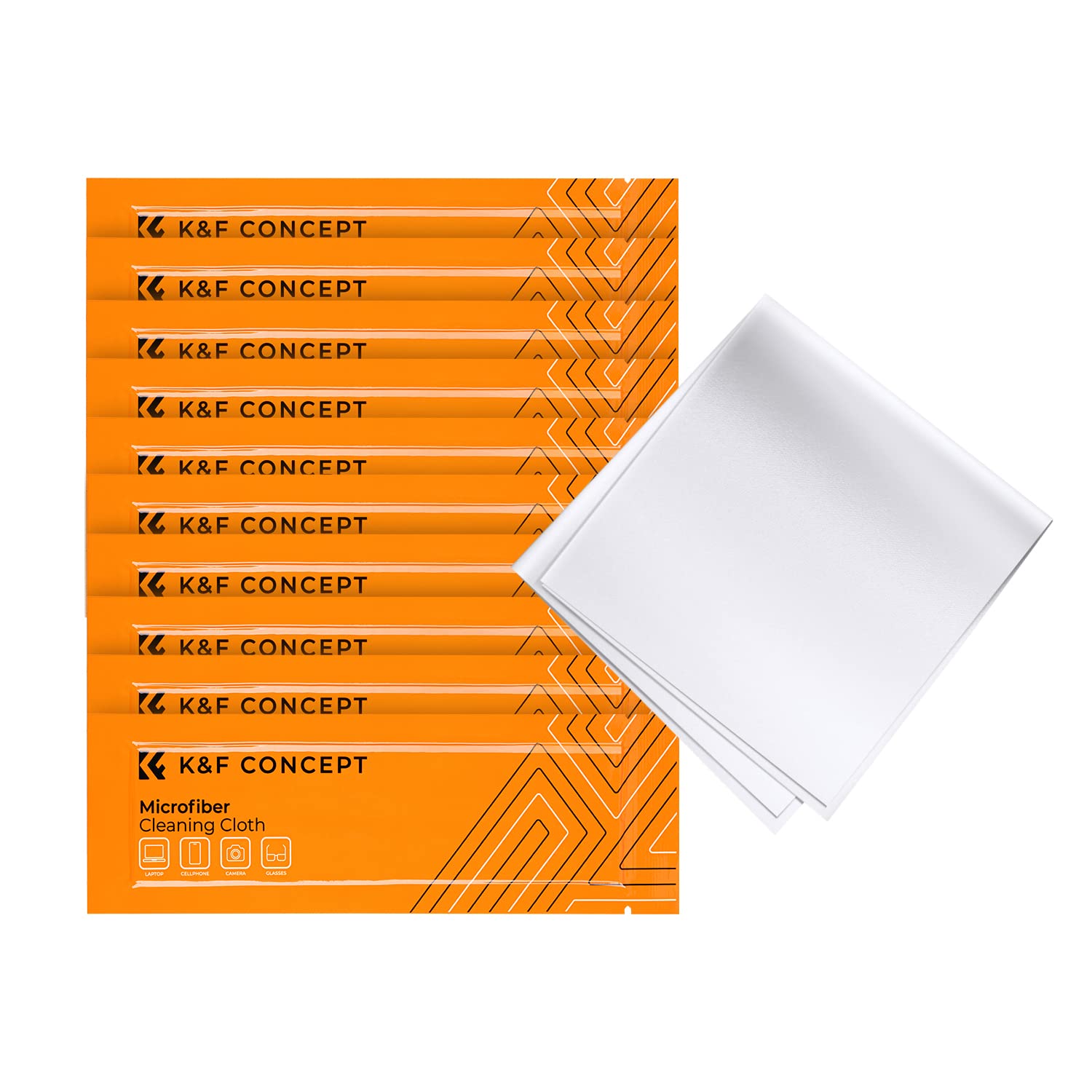K&F CONCEPT Vacuum Packaging Microfiber Cleaning Cloths X80,for Glasses