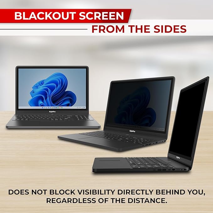 14 Inch 16:10 Laptop Privacy Screen Filter - Computer Monitor Privacy Shield and Anti-Glare Protector