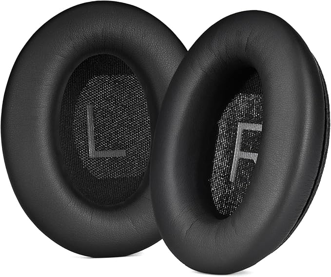 QC45 Earpads Replacement for Bose QuietComfort 45 (QC45)/QuietComfort SE (QC SE)/Quiet Comfort Wireless Over-Ear Headphones, Ear Pads Cushions with Durable Protein Leather Noise Cancelling Foam
