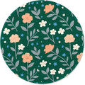ITNRSIIET Mouse Pad Non-Slip Rubber Base Smooth Surface Stitched Edges Waterproof Durable Compatible with All Mice for Office & Gaming, Desk Accessory, Diameter 8.7 inch, VintageBloom