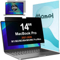 360° Privacy Screen for MacBook Pro 14 Inch (2021-2026, M1, M2, M3, M4, M5, Pro, Max), Anti Glare Blue Light Filter, Nano No Glue Anti Spy Black Protector for Mac Pro 14In Laptop Computer