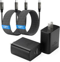 45W Super Fast Charger Type C, [2 Pack] 45 Watt USB-C Charger PD/PPS Wall Charging Block for Samsung Galaxy S25 Ultra/S25+/S25/S24/S23 Ultra/S23+/S22 Ultra/S22+/S20 Ultra, Tab S8(with 2X 12ft Cable)