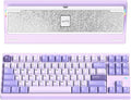 KEEBMONKEY WOBKEY Crush 80 Reboot CNC Aluminum 5-Second Quick-Release Triple-Mode Connectivity Mechanical Keyboard with Superior Acoustics (Pro Purple)