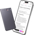 Plaud Note AI Voice Recorder Black with Black Case, App Control, Transcribe & Summarize with AI Technology, Support 112 Languages, 64GB Memory, Audio Recorder for Lectures, Meetings, Calls