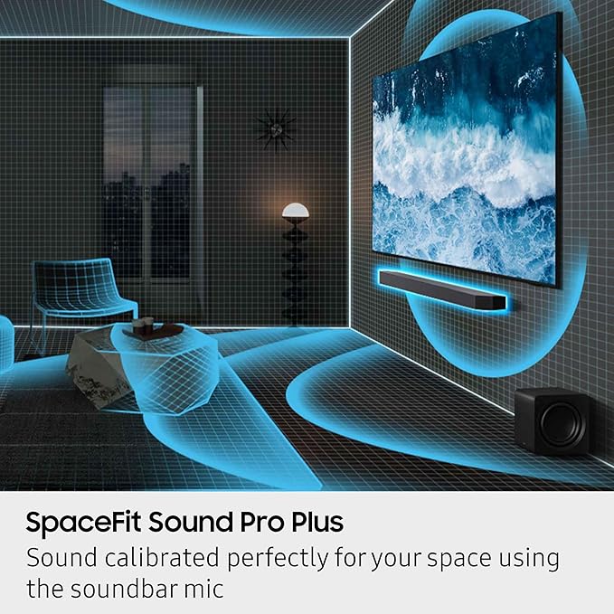 Samsung Q-Series Soundbar HW-Q900F 7.1.2 ch Subwoofer (2025 Model) Smart Integration, Wireless Dolby Atmos, Q-Symphony
