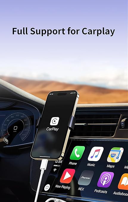 [2-Pack 3.3FT MFi Certified] Woven CarPlay USB C Cable for Apple iPhone 16 Pro Max Charger USB A to USB-C Cord Fast Charging for iPhone 15 Pro Max/16 Plus/16e/15 Pro/16, Type C Car Charge Wire - White