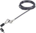 StarTech.com 3-in-1 Universal Laptop Lock 6.6ft (2m), Master Keyed Security Cable, Compatible with Noble Wedge/Nano/K-Slot; TAA