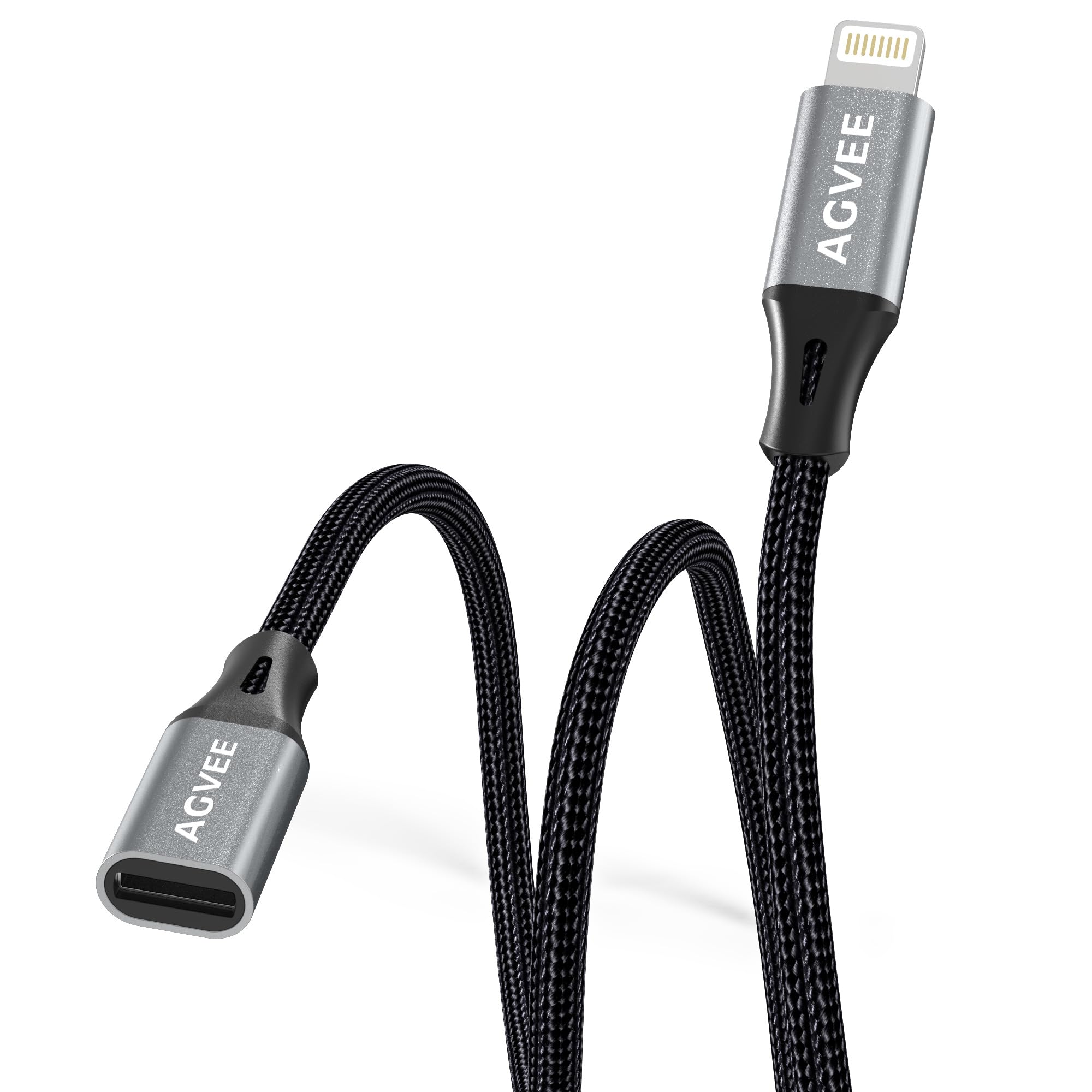 AGVEE 6.6ft Lightning Extension Cable