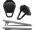 Laptop Stand for Desk, Portable Anti-Slip Keyboard Riser, Zinc Alloy Keyboard Stands, Computer Stand Compatible with MacBook Air/Pro, 10-15.6 Inches Laptops and Keyboards (Black)