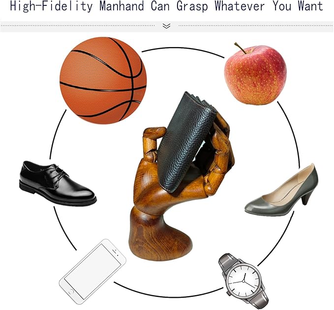 Wooden Hand,Wooden Mannequin,Antique Finish Wood Hand,Hand Model for Drawing,Male Hand of Left with Antique Finish.