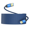 USB to USB Cable 20FT,Durable Braidedfor USB 3.0 Male to Male Type A to Type A Cable Data Transfer Compatible with Hard Drive, Laptop, DVD Player, TV, USB 3.0 Hub, Monitor, Camera, Set Up Box and More