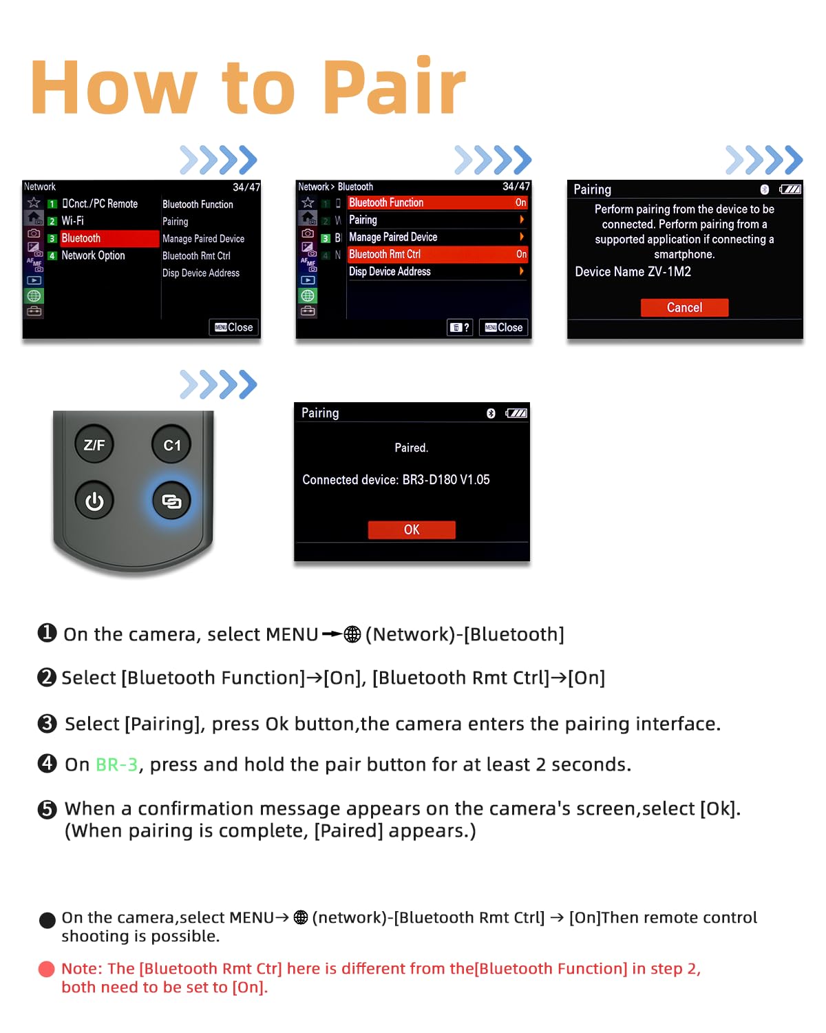 for Sony Camera Wireless Remote Control - Aodelan Rechargeable Shutter Release with OLED Screen for ZV-E10, FX3, a6100, a6400, a6600, a7 III, a7R III, DSC-RX100 VII, ZV-1; Replace Sony RMT-P1BT