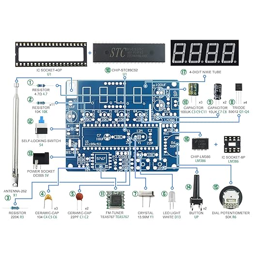 Soldering Practice Electronic Kit Project 51 SCM Kit