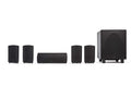 Definitive Technology ProCinema 6D - Compact 5.1 Channel Home Theater Speaker System | 250-Watt Powered Subwoofer Center Channel + 4 Speakers | Sleek Modern Looks Match Any Décor Black