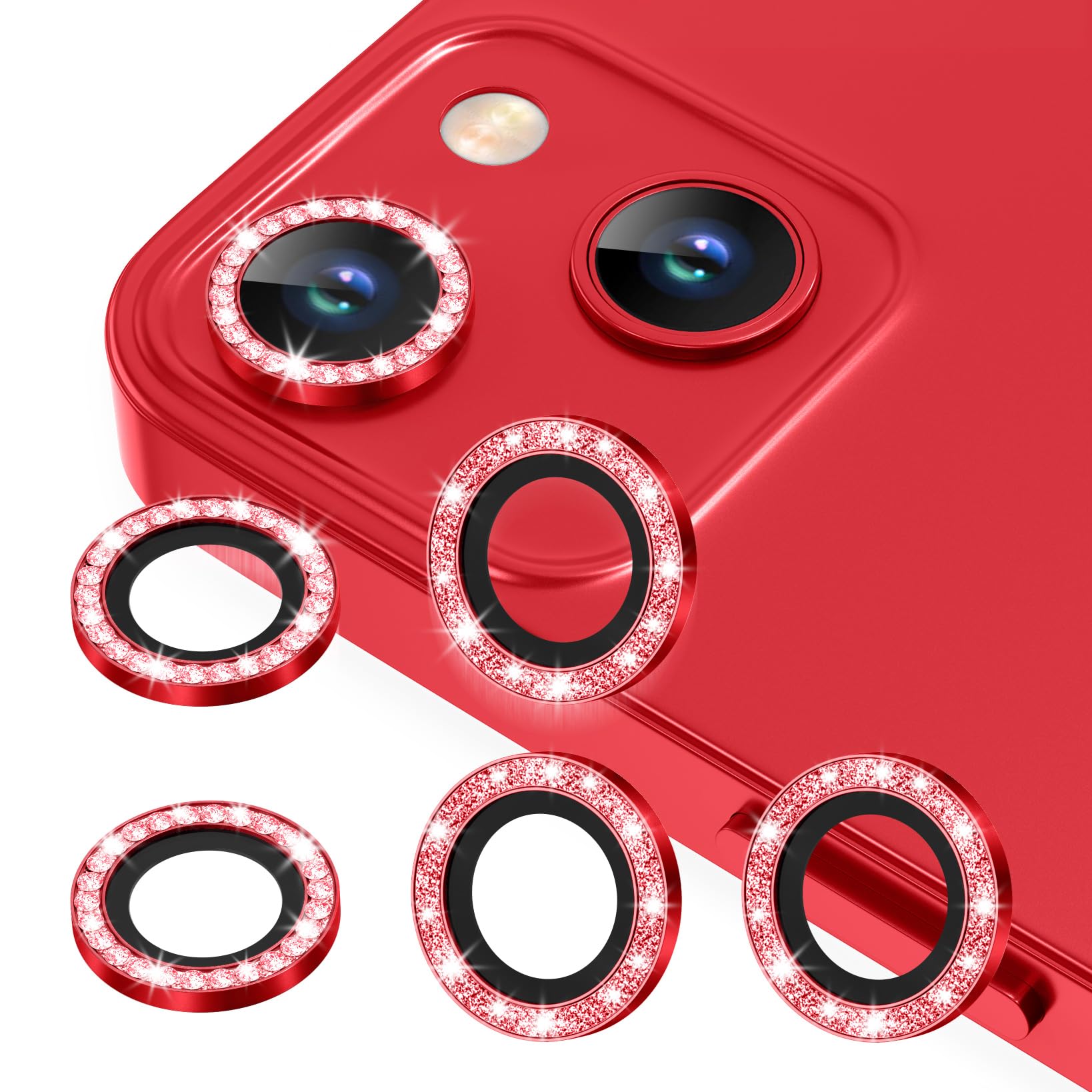 AGVEE 3+3 6 Pack for iPhone 13 & Mini Camera Lens Protector Cover
