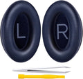 Replacement Ear Pads for Bose QuietComfort 45 (QC45)/QuietComfort SE (QC SE)/New QuietComfort Wireless Over Ear Headphones, Earpads Cushions with Softer Leather and Thicker Memory Foam