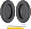 Replacement Ear Pads for Bose QuietComfort 45 (QC45)/QuietComfort SE (QC SE)/New QuietComfort Wireless Over Ear Headphones, Earpads Cushions with Softer Leather and Thicker Memory Foam