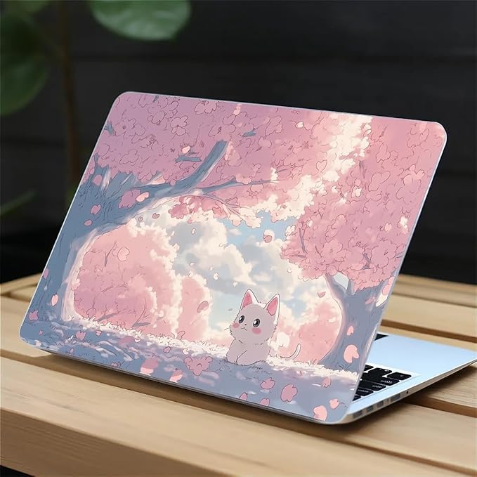 Compatible with MacBook Air 13.3 13.6 Inch Case 2022 2021 2020 2019 Plastic Hard Shell Case Cover,13.3 Pro(A1706/A1708/A1989/A2159/A2289/A2338), Cute Cat
