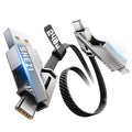 240W 4 in 1 USB C to Lightning Cable, Super Fast Charging & Data Transfer