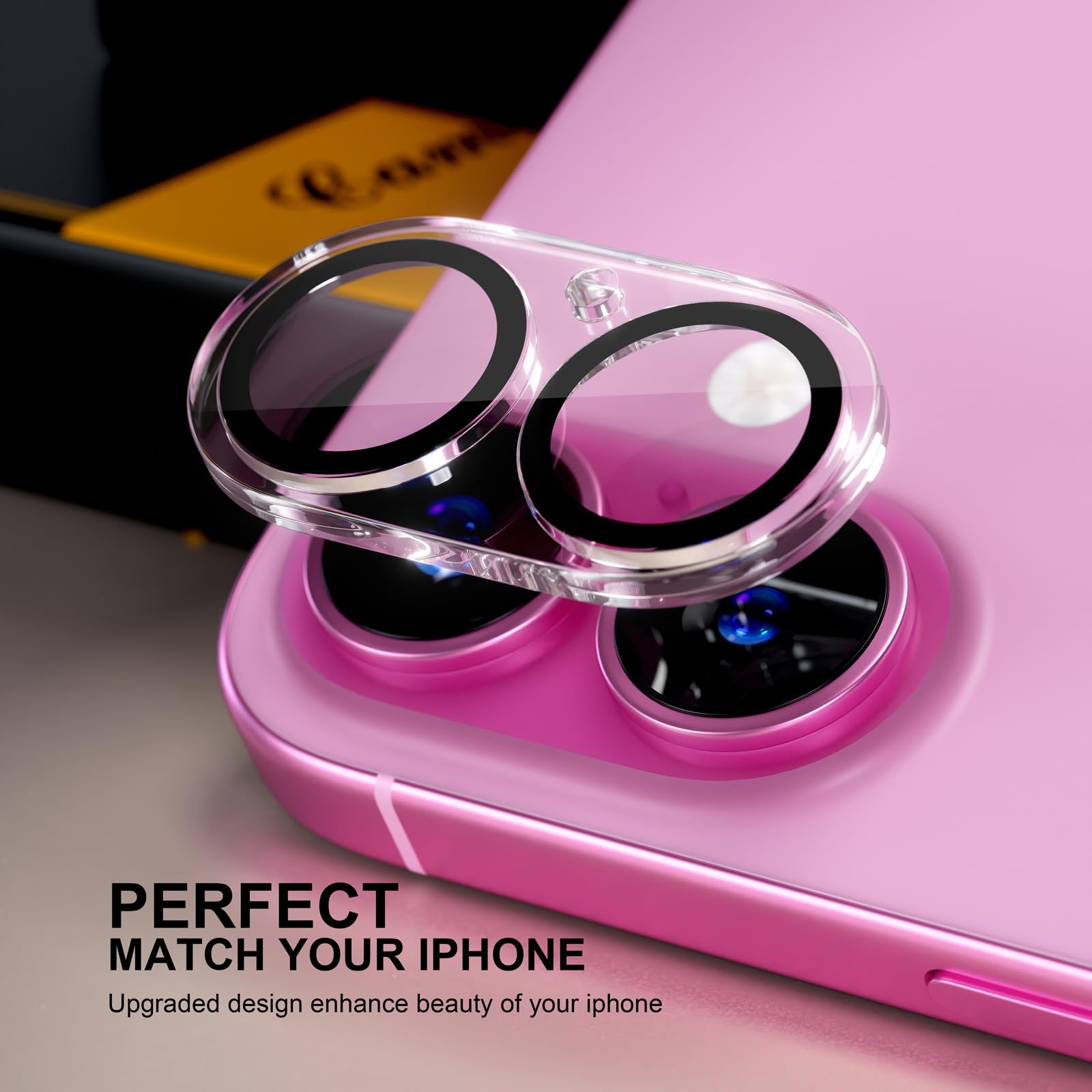 beuxece for 6 Pack iPhone 17 / iPhone 16 / iPhone 16 Plus Camera Lens Protector [Drop Protection] [Easy Installation] 9H Tempered Glass Camera Screen Protector Cover Accessories, Clear