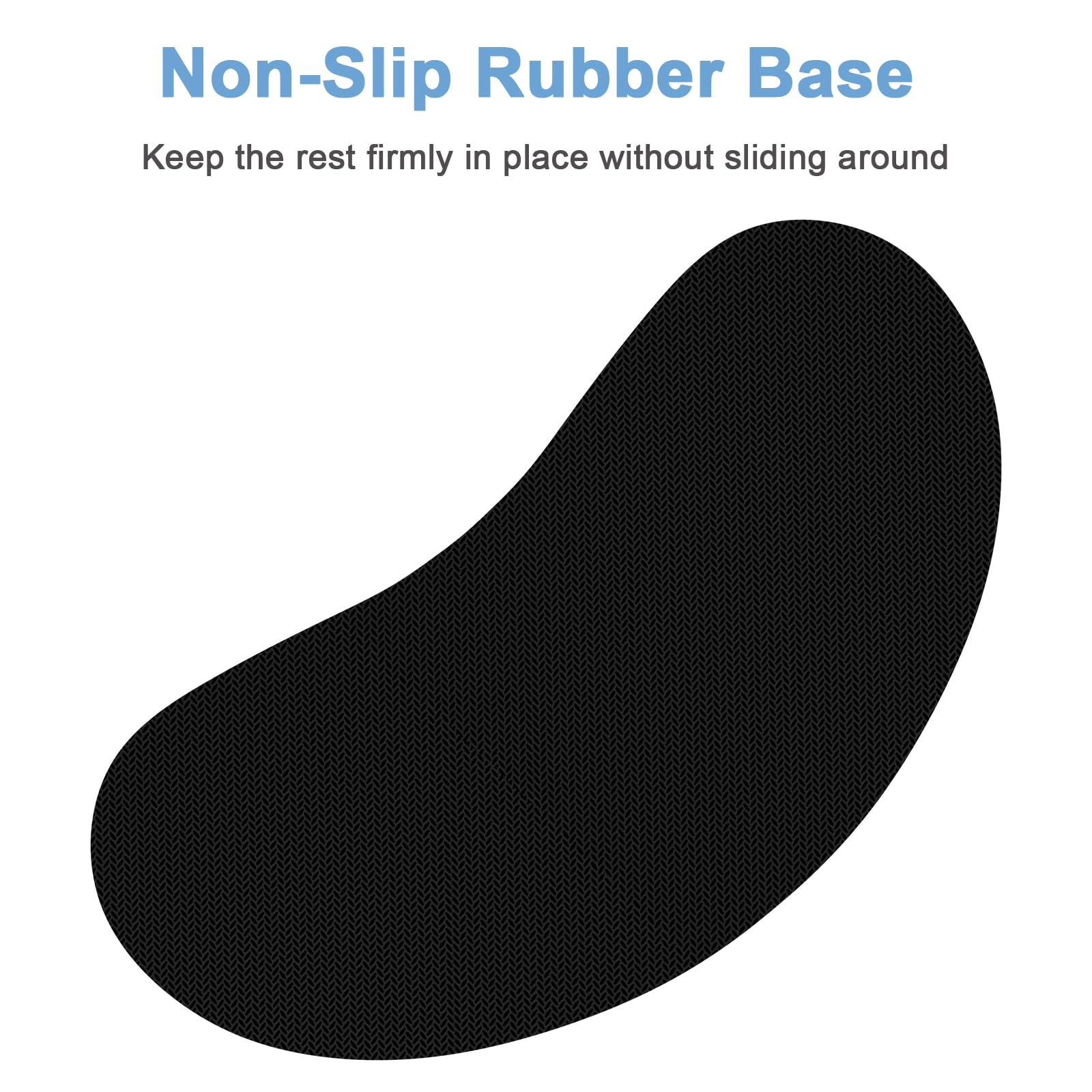 Dapesuom Mouse Wrist Rest, Ergonomic Memory Foam Mouse Wrist for Computer Desk Mats Support, Hand Rest Pad Cushion for Gaming, Office, Laptop, Men, Women, Pain Relief & Easy Typing, Sky Blue